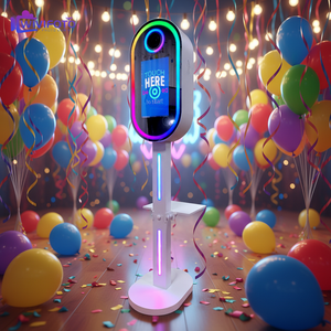 Nouvel équipement de location de fête fournitures de <span class=keywords><strong>mariage</strong></span> Portable miroir ovale Dslr Photobooth Shell événement <span class=keywords><strong>Photo</strong></span> Booth Machine - Product Image 1