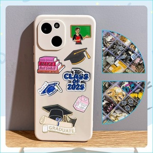 Adesivi per Cover di Telefoni Cellulari con Cappelli di Laurea per Scherzi tra Insegnanti e Studenti - Product Image 1