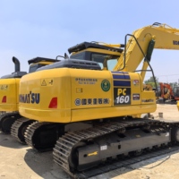 Excavator Bekas Komatsu Pc160-7 Kondisi Baik Harga Murah dengan Komponen Inti Mesin Gearbox Bearing Berkualitas Tinggi