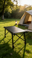 Table de camping portable IGT pliable, design Egg Roll