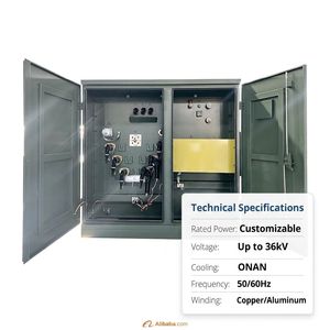 หม้อแปลงไฟฟ้าแบบจุ่มน้ำมันสามเฟส YAWEI ระดับมืออาชีพ 500kva 630 800 แบบติดตั้งบนแท่น 50/60Hz แรงดันไฟฟ้าเข้า 12.5kV - Product Image 2