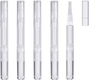 Stylos à bille dorés personnalisables avec logo, 3 ml, 5 ml, vides, pour huile à ongles avec pinceau, pour huile à cuticules, conteneur cosmétique, tube de brillant à lèvres - Product Image 1
