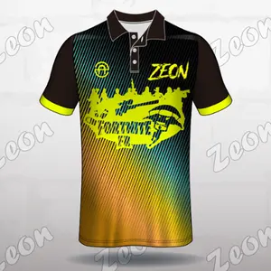 wholesale OEM custom made design sublimation printing quick dry sports polo shirt