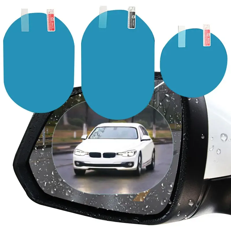 Pegatina de coche, película impermeable antivaho para espejo retrovisor de coche, espejo retrovisor lateral, película de lluvia, accesorios transparentes