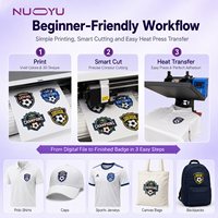 Impresora Profesional de Etiquetas de Ropa Digital 3D NY-A301 A3, Kit Completo con Troqueladora para Procesamiento de Logotipos de Marcas de Ropa