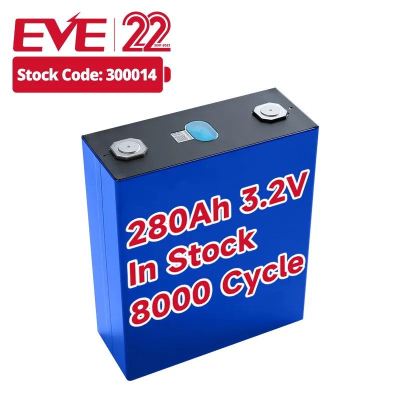 EVE eve lifepo4 280ah energy lifepo4 upgrade LF280K 8000 циклы фосфат железа 304ah призматические элементы аккумуляторная батарея
