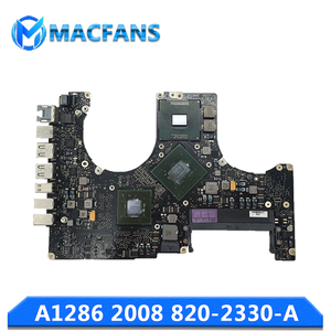 820-2330-a cho <span class=keywords><strong>Macbook</strong></span> <span class=keywords><strong>Pro</strong></span> 15 "A1286 Bo mạch chủ 2.4/2.53/2.8GHz MB470 m98a A1286 logic Board 2008 năm - Product Image 2