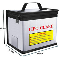 Grande capacité ignifuge anti-déflagrant fermeture à glissière pochette Lipo batterie stockage coffre-fort garde usage spécial sacs étuis