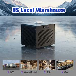 เครื่องทำน้ำเย็น Ambohr US Stock รุ่น Ice Bath Machine 0.8 แรงม้า ขนาดเล็ก พร้อมระบบทำความเย็นแบบรวมในตัว ใช้สารทำความเย็น R410A สำหรับแช่น้ำเย็น พร้อมตัวกรองและปั๊ม - Product Image 1