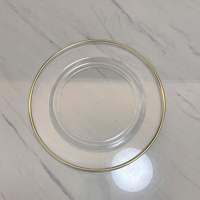 Assiette de présentation en plastique transparent écologique pour mariage, 13 pouces, style américain