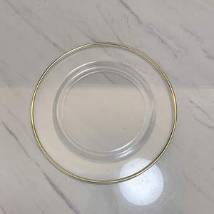 Plastic Clear Eco-Friendly Charger <b>Plate</b> for Wedding 13 Inch - Product Image 2