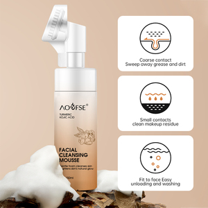 Mousse Limpiador Facial de Cúrcuma, Vitamina C, Ácido Kójico, Blanqueador, Iluminador, Lavado Facial de Cúrcuma - Product Image 6
