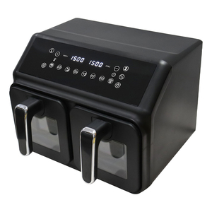 双空气油炸锅9L-2 x 4.5L独立烹饪双区6合1数字发光二极管显示健康油双免费油炸锅 - Product Image 5