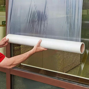 Película de PE transparente para ventana, resistente a la intemperie, 50cm de ancho, protección UV, reparación de plástico para invernadero, Material LLDPE suave, fácil de usar - Product Image 3