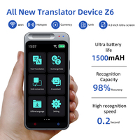 Nouveau traducteur vocal mondial, 17 langues hors ligne, machine de traduction linguistique, traducteur intelligent IA ChatGPT Z6