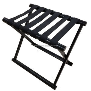 Portaequipajes de madera plegable duradero, elegante soporte de equipaje plegable para habitación de invitados de Hotel, suministro de muebles de dormitorio - Product Image 6