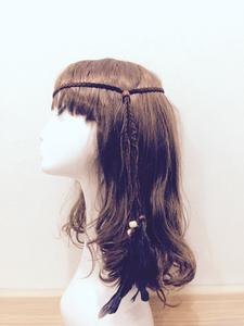 ريشة بوهيمية هيبي على الطراز العرقي إكسسوار الشعر الغجري الهندي - Product Image 4