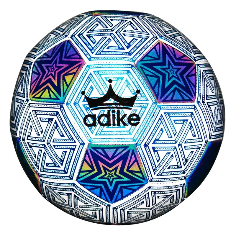 adike wholesale custom luminous football soccer ball luminous football night luminous football