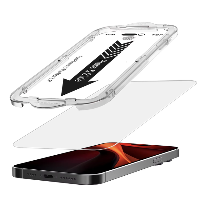 New Arrival Easy Install Applicator HD Clear Tempered Glass Anti-scratch Screen Protector for iphone 18 17 1615 14 13 Pro Max