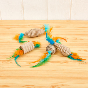 Eco-Friendly Feather & Corrugated Paper <b>Cat</b> <b>Toy</b>-<b>Interactive</b> Teaser Fun Chew & Play for <b>Cats</b> & Kittens - Product Image 2