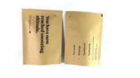 Emballage en papier Kraft écologique avec Logo personnalisé imprimé, biodégradable, pour aliments, thé, café