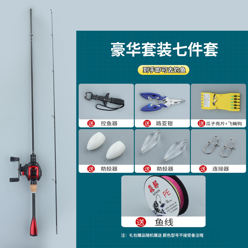 Left-hand baitcasting wheel deluxe set