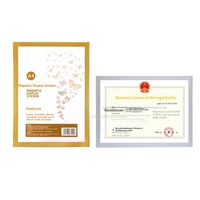 Cadre d'affichage magnétique en PVC avec colle époxy mate pour certificats A4/A3, idéal pour les murs culturels d'entreprise, les écoles et les licences commerciales