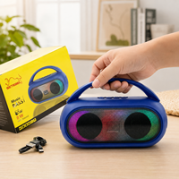 Kompakter RGB Party-Lautsprecher BT 5.3 8W Tragbares Audio-Gerät mit USB TF FM Tragegriff für Outdoor-Reisen Großhandel OEM ODM