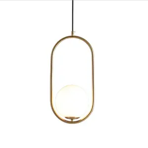 Lanterne blanche en cuivre suspendue au design moderne, luminaire décoratif d'intérieur, idéal pour une salle à manger, 2022