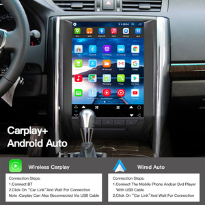 HFMidia Autoradio 12,1 pouces avec écran vertical, unité centrale multimédia vidéo Bluetooth pour Toyota Reiz MARK X 2012-2018, CarPlay sans fil - Product Image 4