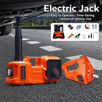 Kit de levage hydraulique multifonctionnel pour voiture avec clé électrique et lampe de poche, ensemble de réparation d'urgence pour le remplacement des pneus