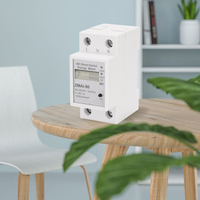 Medidor de Energía Inteligente WiFi, Control Remoto por Aplicación Tuya/Smart Life, Interruptor de Medición Inteligente WiFi Monofásico para Riel DIN