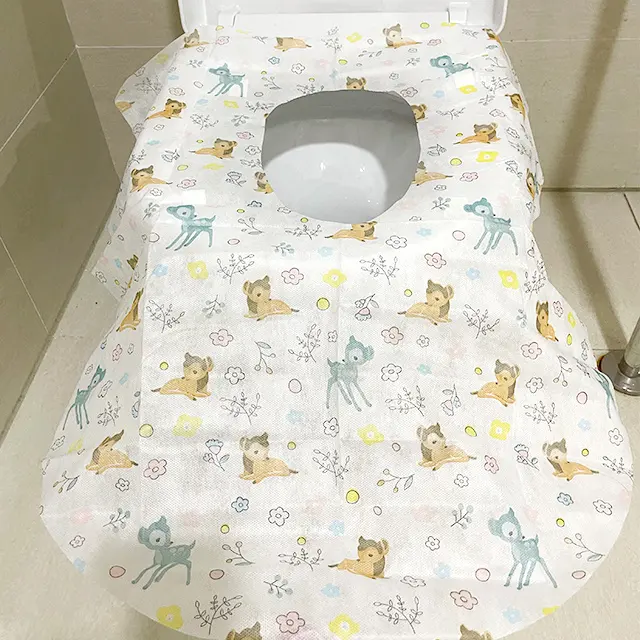 Amostra livre das crianças envolvidas individuais bonito à prova d' água do assento do vaso sanitário tapete descartável