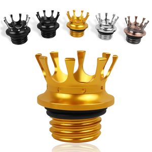 Bouchon de réservoir d'essence en aluminium avec couronne de roi pour moto, filetage droit, pour Harley Sportster - Product Image 1