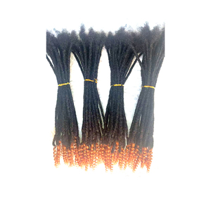 Extensions de <span class=keywords><strong>dreadlocks</strong></span> en cheveux humains faites à la main, effet ombré |   Extensions de cheveux 100% Remy, Locs moyennes pour femmes et hommes - Product Image 3
