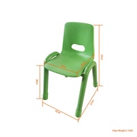 Chaises modernes pour enfants, en plastique durable, légères et portables, pour l'école et la maternelle, avec choix de couleurs