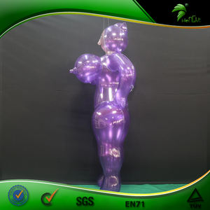 Jouet gonflable Hongyi SPH, fille gonflable transparente violette en PVC, personnage de dessin animé gonflable - Product Image 4