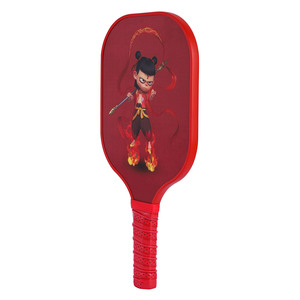 Raquette de pickleball en fibre de verre Nezha Cartoon, 40 trous, antidérapante, pour entraînement, pour adultes, forme standard - Product Image 2