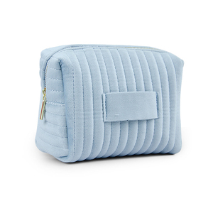 Vente chaude, trousse de maquillage en velours personnalisée avec logo, grande capacité, fermeture éclair, trousse de toilette - Product Image 1