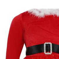 Robes décontractées d'hiver pour filles, en tulle et velours respirant, avec nœuds en dentelle, longueur genou