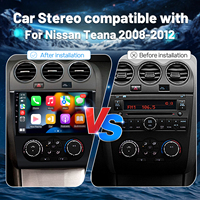 Écran tactile IPS de 9 pouces Écran radio Android Navigation GPS Bluetooth Cadre d'autoradio Lecteur DVD de voiture pour Nissan Teana 2008-2012