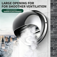 Lishine – Cache de ventilation CVC en acier inoxydable, durable, facile à installer, design industriel moderne, réglable, couleur personnalisable