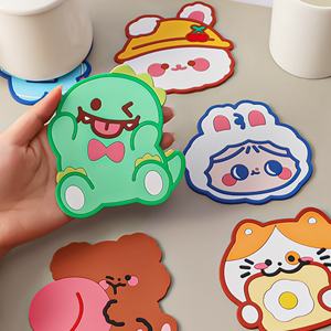 Tapis en silicone personnalisé, promotionnel, mignon, en forme de dessin animé, résistant à la chaleur, respectueux de l'environnement, multifonctionnel, pour le café - Product Image 1