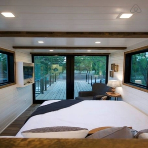 Casas Modulares Portátiles con Energía Solar, Casas Prefabricadas de Lujo en Contenedores, Casas Pequeñas Prefabricadas con Patio para Uso Airbnb - Product Image 4