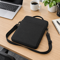 Sac pour ordinateur portable de 14 pouces, étui pour ordinateur portable professionnel, bandoulière, poignée, sac d'ordinateur protecteur, résistant à l'eau, pour le bureau, les voyages, l'école