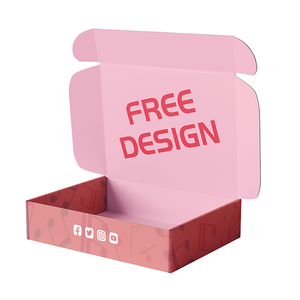 Luxury Glossy Shipping Boxes Custom Logo Corrugated Craft Shipping Mail Packaging Box