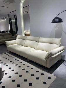 Sofá seccional moderno de lujo de 1 2 3 plazas de cuero con mechones para el hogar y comedor de hotel con un diseño contemporáneo elegante - Product Image 3