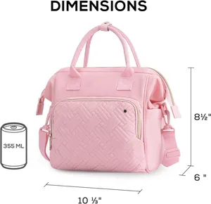 Lightweight Insulated Cooler Bags Thermal Lunch Box Food Storage Travel Beach Picnic Bags Work Office Men Women Lunch Tote Bag