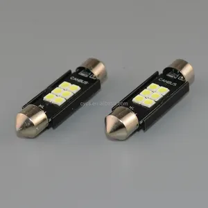 卸売超高輝度CE 12v DC花飾り車LEDマップライトC5W 41MM 6led smd3030 LED車ナンバープレート電球