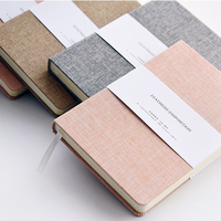 Fabricant chinois, livraison porte à porte, créez votre propre design, carnet A5 personnalisé pour enfants et étudiants, carnet en cuir, tissu, lin